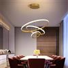 LYMSXAZOU Lampadario a Sospensione LED a 3 Colori dimmerabile con Cerchi concentrici, Design Minimalista, Illuminazione Decorativa per Interni.