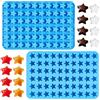 FerraDrend 2 Pezzi Stampo in Silicone per Cioccolatini a Stella, 60 Fori Stampi per | Caramelle Gommose, 21.7 x 14.5 x 1.2 cm Silicone Per Caramelle per Realizzare Palline di, Caramelle, Palline di Ghiaccio
