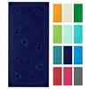 ZOLLNER Telo mare 100x200 cm - asciugamano da spiaggia delicato sulla pelle e super assorbente - lavabile fino a 60°C - 100% cotone - blu scuro con design con animali marini - certificato Oeko Tex (R)