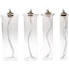 Holyart Candele, ceri, ceretti: Cartucce cera liquida vetro per finte candele, 58 mm (2.29 inc.)