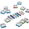 NBEADS Square Pick Color Strass Distanziatore Charms Perline, Senza Nichel, Dimensione: Circa 8 mm di Larghezza, 8 mm di Lunghezza, 4 mm di Spessore, Foro: 1 mm