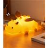 Duxivo Luce Notturna per Bambini, Lampada Con Comando Touch, 7 Colori E 3 Livelli Di Luminosità, Lampada Da Comodino con Simpatici Animaletti per Adolescenti Neonati