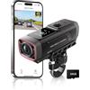 AKEEYO 730Pro Telecamera Moto e Bici 4K 30FPS con Scheda 64GB | Sensore per Sony IMX678, EIS 6 Assi, Touchscreen 1,14, GPS, Wi-Fi 5GHz, Impermeabile IP66, Batteria 6 Ore, Dashcam