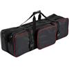 Bresser BR B98 Borsa Studio Imbottita 98 cm in Nylon Idrorepellente | Interno modulabile, 3 divisori, ampia apertura, tasca esterna, tracolla, cinghie, 98 x 29 x 29 cm, 2,36 kg