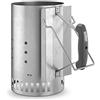 Weber Fireplace Starter - Grande (32 cm di Altezza), Starter per BBQ con 2 Maniglie, Ideale per Le Griglie a carbonella con Un Diametro di almeno 47 cm, Aiuto per l'accensione - (7416)