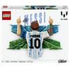 LEGO Editions 43018 Lionel Messi - Celebrazione, Wall Art 3D Fai da Te, Decorazione Parete, Regalo a Tema Calcio 14+ [43018]