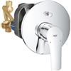Grohe Eurosmart Miscelatore Incasso Vasca/Doccia con Deviatore, Cromo 33305003 - Installazione a Parete