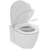 Ideal Standard Connect vaso sospeso Aquablade con sedile slim soft closing E049301