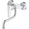 Grohe Eurosmart Miscelatore Lavello a Parete con Canna Orientabile Cromo 31391003