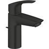 Grohe Eurosmart Miscelatore Lavabo S, Nero Opaco 332652433 - SilkMove® & Scarico a Saltarello