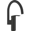 Grohe Eurosmart Miscelatore Lavello Cucina, Nero Opaco 332022433 - Bocca Alta & SilkMove®