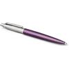 PARKER Jotter Penna a Sfera | Dettagli Cromati | Confezione Regalo | Bond Street Black + Quinkflow Ricarica per Penna a Sfera | Punta Media | Confezione da 2 Pezzi | Blu