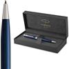 Parker Sonnet penna a sfera | laccatura di colore blu con finiture in palladio | pennino medio | Confezione regalo