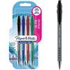 Paper Mate FlexGrip penne gel | 0,7 mm | inchiostro neroblurosso e verde | Materiale scolastico | 4 pezzi