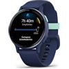 Amazon Renewed Garmin vívoactive 5, Smartwatch AMOLED 1,2", Cassa 42mm, Musica, Pay, +30 Sport, GPS, Cardio, Coach Sonno, Benefici Workout, Autonomia 11 giorni (Blue & Blue Metallic) (Ricondizionato)