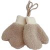 Wkldjf Eleganti guanti invernali per bambini in lana di agnello spessa, guanti caldi con corda regolabile per 2-7 anni, delicati sulla pelle e morbidi