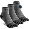 WRELS Coolmax Calzini con dita per uomo e donna, calzini sportivi ad alte prestazioni per corsa e lavoro (3 paia)