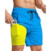 Yufawow Men Swim Shorts Costumi da Bagno Firmato Coast Surf Beach Pantaloncino Slip Piscina Corto Lungo Sails Estivi Spiaggia Pantaloncini