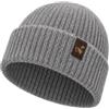 Kremstal Alpakahof Berretto invernale in 100% lana di alpaca, doppia maglia, 2 misure, unisex, commercio equo e solidale, caldo e morbido, traspirante e ipoallergenico, grigio argentato, M