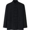WAZHAKU Camicia di lino uomo cinese arti marziali giacca uniforme tradizionale capispalla per arti marziali Kung Fu Tai Chi Wushu per uomini donne costume tang stile abbigliamento camicia medievale