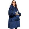 CMTOP Felpe con Cappuccio Donna Oversize Hoodie Blanket Unisex Pullover Confortevole Sherpa Fleece Jumper Coperta Tasca Sweatshirt Cappotto Taglia Unica Felpa con Coperta Uomo Donna