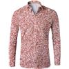 YOSUWOAI Camicia da uomo con glitter anni '70, camicia a maniche lunghe, stampa 3D, con stampa glitterata, per discoteca, per feste, per il tempo libero, traspirante, per l'estate