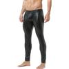QiaTi Pantaloni da uomo in ecopelle pantaloni stretti leggings da uomo in pelle PU