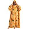 JOREAY Extra Long Oversized Blanket Hoodie, Adult Women Snuggle Fleece Wearable Blanket, Fluffy Giant Hooded Sweatshirt for Teens