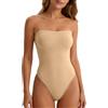 Adigau Donna Body Contenitivo Senza Spalline Shapewear Bodysuit | Effetto Snellente Pancia Piatta, Senza Cuciture, Elastico Body Shaper, Spalline Regolabili, Intimo Modellante