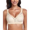 Lemorosy Reggiseno Minimizer Donna Coppe Piene Senza Ferretto | Non Imbottite Taglie Forti Comodo per uso quotidiano Tenuta forte e sostegno sicuro tutto il giorno Spalline larghe