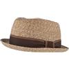 Hut Breiter Breiter Cappello di paglia Trilby, cappello estivo Pork Pie, cappello da sole 100% carta stropicciabile, set colorato delicato sulla pelle e confortevole