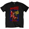 Elton John Maglietta Ufficiale Rocketman Live Photo 'Feather Suit Nero L