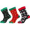 Hatwell 3 paia di calzini natalizi per uomo e donna, idea regalo fantastica per Natale, taglia 38-46