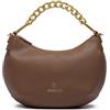 Braccialini Beth Jewels Borsa hobo in colore platino, con manico singolo e tracolla logata removibile e regolabile per una doppia portabilità. All'interno, una pochette estraibile utilizzabile come