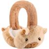 Generic Scaldaorecchie in peluche a forma di capibara in stile cartone animato, copriorecchie pieghevoli invernali, scalda per pendolari, sport all'aria aperta, sci, neve, freddo, autunno, moto, ciclismo