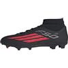 adidas Unisex - Adulto F50 League Mid Cut Firm Ground/Multi Ground Football Boots, Core Black/Lucid Red/Core Black, 43 1/3 EU