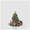 EDG Enzo De Gasperi Carillon Natalizio Trenino con Pino H17 Ø15,5 cm Verde - Decorazione di Natale