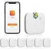 Smartwares - Set di 6 rilevatori di fumo in rete - App gratuita - 85 dB - Conforme alla norma EN-14604 - Batterie sostituibili - Indicatori LED - FSM-12606