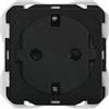 SIMON - Presa Schuko CLEAN - 1 Elemento - Serie Simon 270 - Sistema di Auto-Cover Magnetica - Attacco a Vite - 16A - 250V ~ - IP20 - Da incasso - Colore Nero Opaco