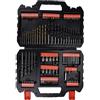 BLACK+DECKER, SET 109 PEZZI DI Punte Trapano Per Forare E Avvitare. A7200-XJ
