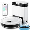 Lefant M2S Pro Robot Aspirapolvere Lavatore 6000Pa con stazione di svuotamento automatico in polvere, navigazione laser con mappatura, pulizia personalizzata, evitare ostacoli PSD, ideale per peli di