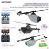 skymaker Elicottero RC C127AI C127 C128 Pro con Telecamera FPV Wifi, 4CH, Giroscopio a 6 Assi, Telecomando 2.4G, Giocattolo per Bambini
