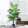 Kmitang 90-120 cm Grande Palma Artificiale Piante Finte Tropicali Foglie di Palma di Plastica Verde Grande Ramo di Albero Monstera per la Decorazione del Giardino di Casa