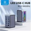 Hagibis Docking Station USB C con doppio monitor HDMI Custodia SSD M.2 Ethernet 100W PD Hub USB SD/TF-U100/U100 Pro/U100 Ultra