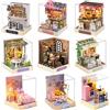 zuuton Mini casa delle bambole fai da te piccola casa kit fatto a mano puzzle 3D modello di assemblaggio camera da letto decorazione artigianale in legno regalo di compleanno