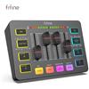FIFINE Mixer da gioco USB FIFINE con interfaccia microfono XLR, alimentazione Phantom 48V, RGB, scheda audio per podcasting Streaming AmpliGame SC3