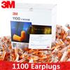3M Tappi per le orecchie in schiuma bullet 3M 1100 Tappi per le orecchie per il sonno con cancellazione del rumore Senza strappo Resistente alla polvere Resistente all'abrasione Flessibile per il lavoro.