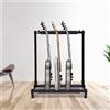 NONE Espositore per chitarra da 3 pezzi Supporto per basso per chitarra multiplo Supporto da palco pieghevole Strumento di archiviazione per negozi di strumenti domestici