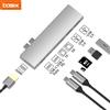 Basix USB C Hub USB Per MacBook Pro/Air M1 M2 2021 2020 2019 2018 Thunderbolt 3 PD USB 3.0 Lettore di Schede SD TF Tipo C Hub Adattatore