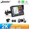 jansite 5/7 pollici 2K Navigazione GPS per moto DVR IPX7 Impermeabile Wireless Carplay Android Auto Display Schermo Monitor portatile per moto
